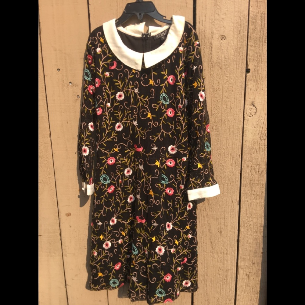 Top shop embroidery dress